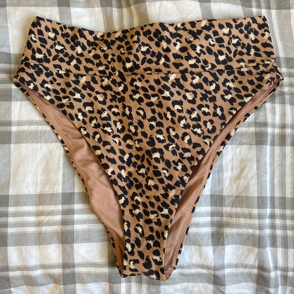 Aerie high cut cheeky bikini bottoms